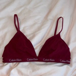 Calvin Klein || Maroon Bralette